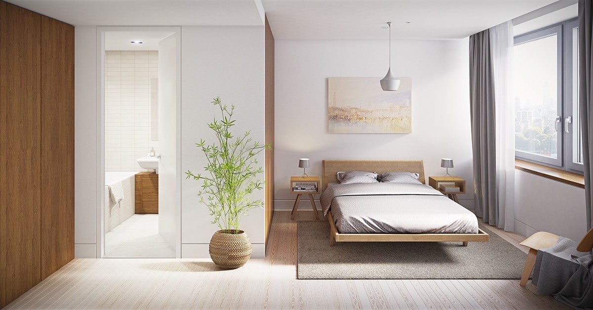 Phòng ngủ chung cư theo phong cách minimalism