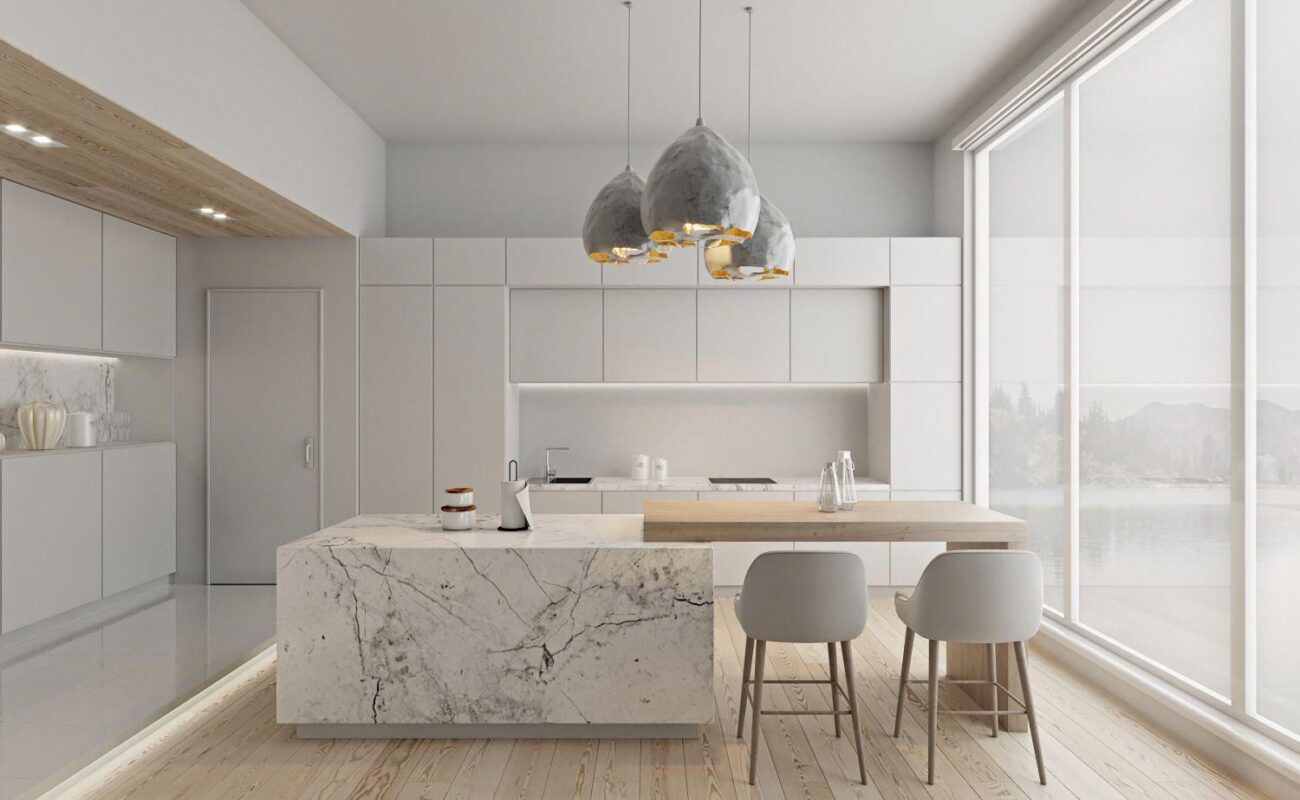 Phòng bếp phong cách minimalism cho nhà phố