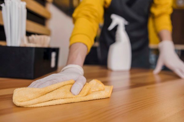 Vệ sinh và lau chùi thường xuyên sẽ giúp gia tăng tuổi thọ của nội thất gỗ