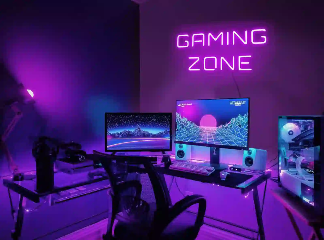 Thiết kế phòng game thủ theo phong cách cyberpunk huyền ảo 2