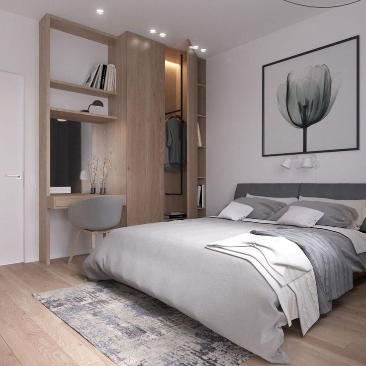 Phòng ngủ nhỏ phong cách Scandinavian sử dụng nội thất đa năng 