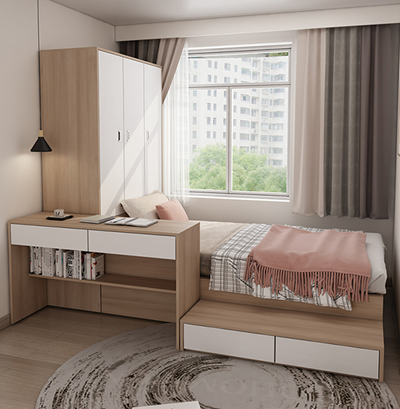 Kệ tủ đa năng kết hợp bàn làm việc