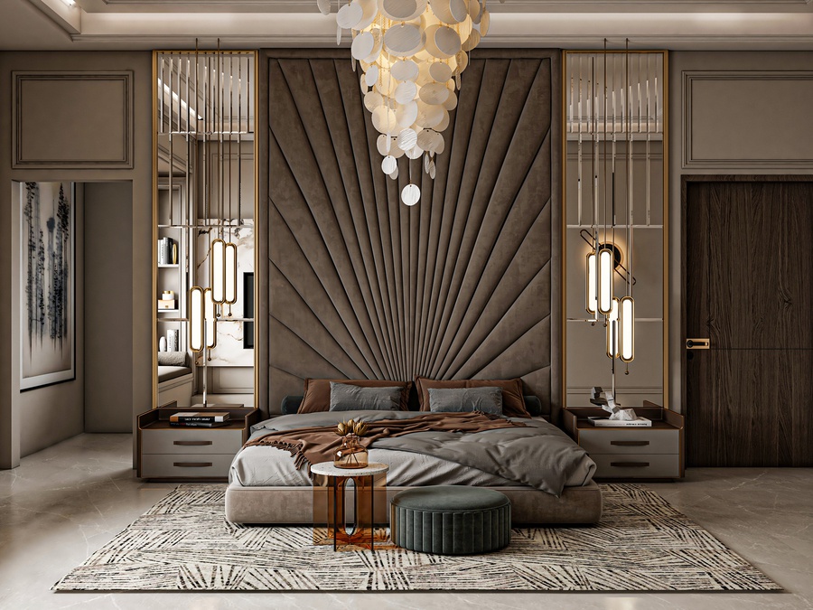 Phòng ngủ master phong cách luxury 1